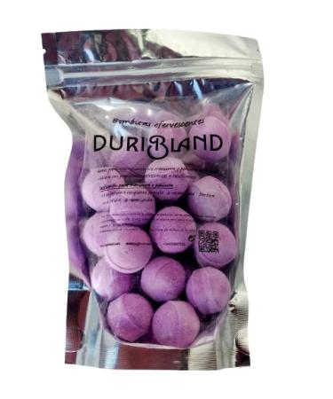 DURIBLAND 200g Fermentable Bath Bombs - For hand and foot baths with antioxidant antiseptic sanitizing refreshing and toning properties (Raspberry)