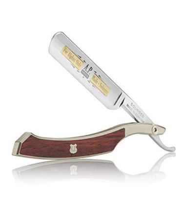 A.P.Donovan-5/8 "Razor with round head | Blade made of carbon steel and half-hollow cut | 100% (handmade) in Germany | LSONE series Solingen (Padouk)