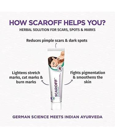 Herbal Removal Cream for Pimple Marks & Dark Spots - 3% Onion Paraben & EDTA Free | 15g Blemish & Stretch Mark Treatment - Buy Online on GoSupps.com