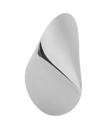 Verdant touch stress reduction massage balls health stainless steel hand exercise ball geometrically curved massage tool metallic look stress reduction 180g