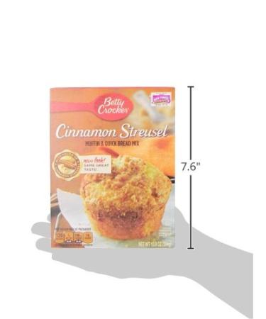 Betty Crocker Cinnamon Streusel Muffin and Quick Bread Mix  13.9 oz (Pack of 12) CINN STREUSEL 13.9 Ounce (Pack of 12) - Buy Online on GoSupps.com