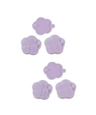Lurrose 6 Pcs Jewelry Box Silicone Mold Clear Epoxy Clear Candle Holder Flowerpot White Crafts To Rotate