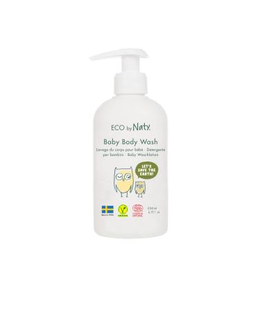 Eco by Naty Baby Body Wash Cleansing Hypoallergenic Shower Gel Plant Based Body Wash made with Aloe Vera and Nourishing Oil (200 ml Bottle) 200 ml (Pack of 1) Baby Wash Gel