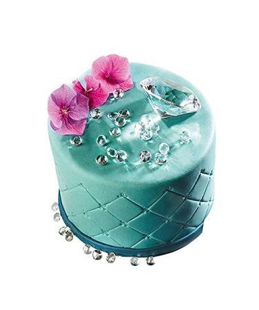 Decocino Edible Diamonds - Elegant Cake Decoration | Edible Glitter Stones & Sparkling Confetti | 2 x 16 Pieces for Stunning Desserts - Buy Online on GoSupps.com
