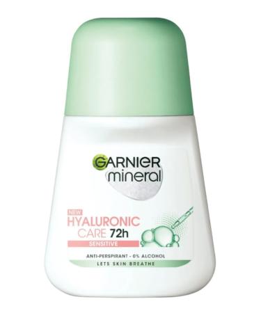 Garnier Mineral Hyaluronic Care Roll-On Deodorant for Sensitive Skin - 1.7 Fl. Oz. Pack of 3 | Women's Soothing Deodorant - International Shipping Available - Buy Online on GoSupps.com