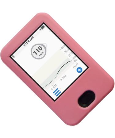 SNK (Pink) Premium Silicone Case for Dexcom Receiver G6 CGM (Continuous Glucose Monitoring)
