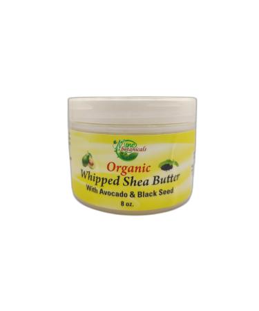 Mine Botanicals Organic Whipped Shea Butter with Avocado & Black Seed 8 Fl Oz (Pack of 1)