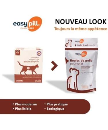 Easypill Hairball Cat Hairball Remedy For Cats Cat Treats That Stimulate Hairball Elimination Pack Of 20 x 2Grams Pellets - Buy Online on GoSupps.com