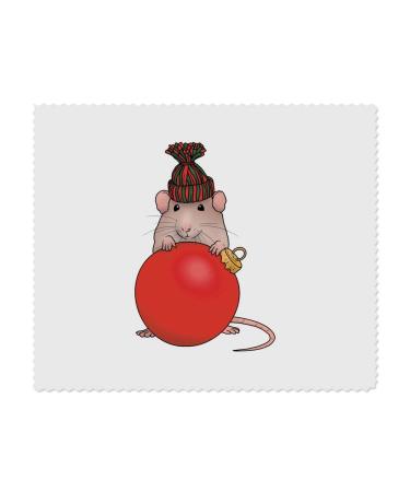 LC00024183 Microfiber cleaning cloths for lenses and glasses mouse with woolen hat motif 2 pieces