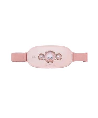 Euyimomo period heating belt menstrual heating pillows portable menstrual seizure massager abdominal warmer menstrual colic heating abdominal massage device (color: pink)