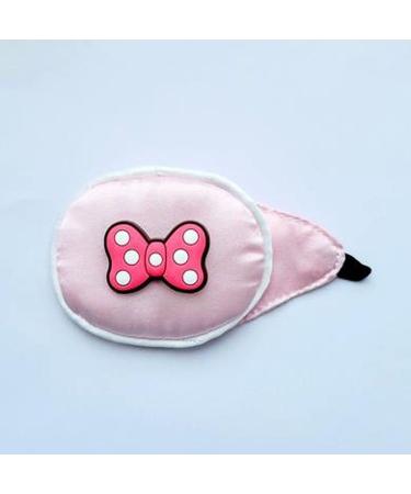 Single Silky Lovely Cartoon Eye Patch Glasses Cover Lazy Training Amblyopia Strabismus Corrected Eye Patches for Children's - (Rosette Pattern) Right Eye