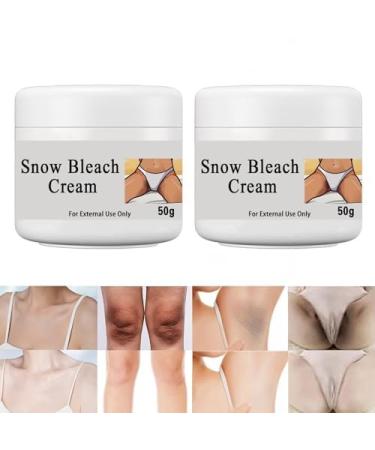 2PCS Crema para Manchas Oscuras en la Zona intima 50G Crema para Reparadora las axilas y las partes privadas para Piel Entrepierna axilas Manchas Codos Cuello Piernas Zonas Partes Intimas