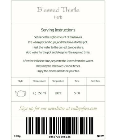 Blessed Thistle Herbal Tea - Thistle Tea Thistle Herb Tea Blessings Thistle Herb Blessed Thistle Tea Blessed Thistle 100g - Buy Online on GoSupps.com