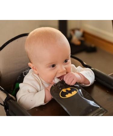 Herobility DC Batman Food Pouch 180ml - Reusable Sustainable & Leak Proof Baby Squeeze Pouches (3 Pack) - BPA Free - Buy Online on GoSupps.com