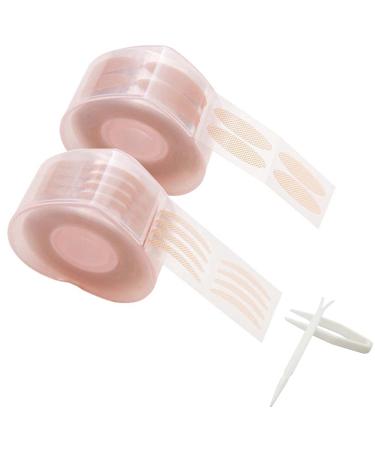 Cretty-Meet 1200pcs/600 Pairs Self-Adhesive Invisible Double Eyelid Tape Eyelid Lift Strips Instant Eyelid Stickers Eye Tapes Fiber for Hooded Droopy Uneven Mono-eyelids with Fork Rods and Tweezers - Buy Online on GoSupps.com