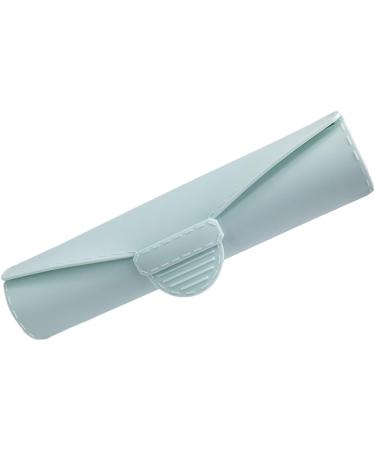 Travel Makeup Brush Holders Fashion Silicone Portable Cosmetic Face Brushes Holders Soft And Sleeks Makeup Tools Organizers Light Blue - Buy Online on GoSupps.com