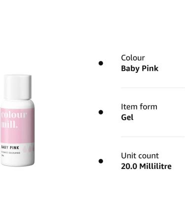 Colour Mill Oil Based Food Colouring 20ml - Baby Pink - Buy Online on GoSupps.com