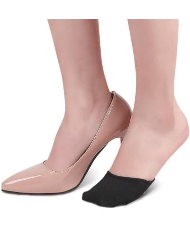 Buy Abaodam Women's Toe Topper Socks - 2 Pairs Non-Skid Forefoot Cushions for High Heels - Reusable Padding Pads for Ultimate Comfort - Buy Online on GoSupps.com