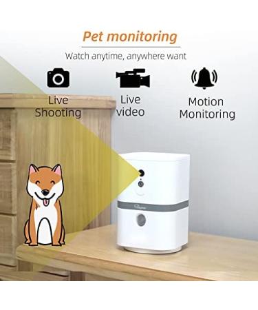 SKYMEE Petalk AI II Dog Camera Automatic Treat Dispenser 5G WiFi Full HD Pet Camera with 180 Pan Full-Room View Night Vision Two Way Audio for Dogs and Cats Compatible with Alexa (Support 5G WiFi) - Buy Online on GoSupps.com