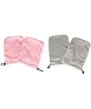 Ipetboom 2 Pairs Gloves Paraffin Glove Hand Mitts for Ladies Parrafin Wax for Hands Disposable Underpads Spa Mittens Paraffin Accessories Bottom Pad Pink Take a Bath 28x20cm Pink - Buy Online on GoSupps.com