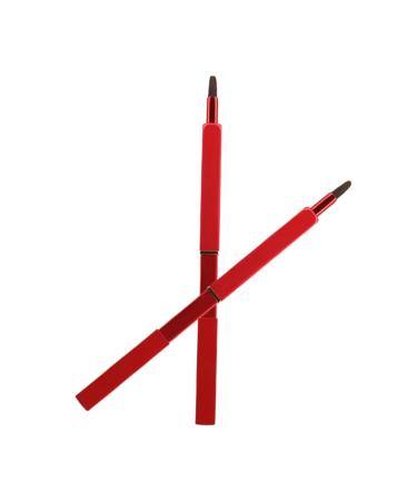 Makeup Lip Brush Make up for Face Lipstick Makeup Brush Makeup Brush Tool Cosmetics Lip Brush Lip Brush Applicator Lip Gloss Brush Red Travel Retractable 9.3*1cm Red