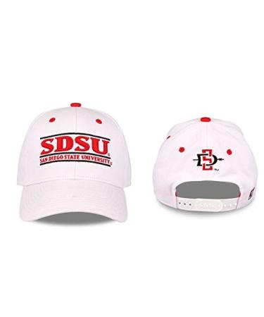 NCAA San Diego State Aztecs Unisex NCAA The Game bar Design Hat, White, Adjustable
