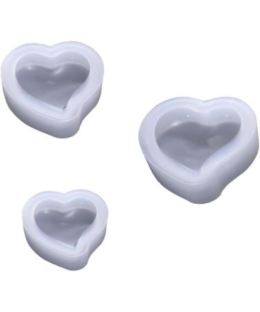 PRETYZOOM Resin Molds 9 pcs Use Drop Crystal White Silicone Heart Accessories Molds Home for DIY Store Cake Mold Shaped Mx3pcs Whitex3pcs - Buy Online on GoSupps.com