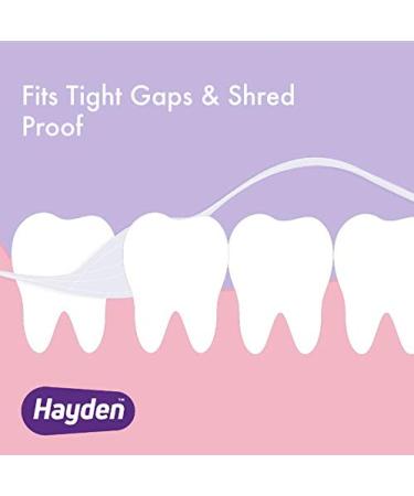 6-Pack Hayden Clean+ Dental Floss | Polar Mint with Anti Tartar Actives | Gentle Care | 30 Yards - Buy Online on GoSupps.com