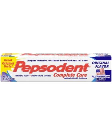 Pepsodent Complete Care Anticavity Fluoride Toothpaste Original Flavor 5.5 OZ (Pack of 4) - Buy Online on GoSupps.com