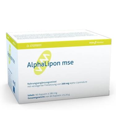 Alpha-Lipoic Acid MSE 200 mg Capsules | High Bioavailability Vegan Delayed Release | Dr. Enzmann - International Shipping - Buy Online on GoSupps.com