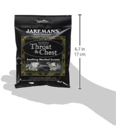 Jakemans Throat & Chest Soothing Menthol Sweets 100g - Buy Online on GoSupps.com