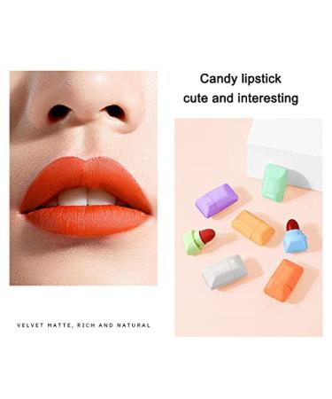 TheFellie Mini Candy Lipstick Set - 8 Pcs Monster Capsule Matte Waterproof Long Lasting Gift for Girls and Women - Buy Online on GoSupps.com