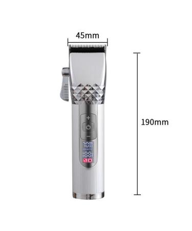 Professional Hair Clippers - Cordless Titanium Ceramic Blade Trimmer | Silver Barber Grooming Kit for Home & Salon - Buy Online on GoSupps.com