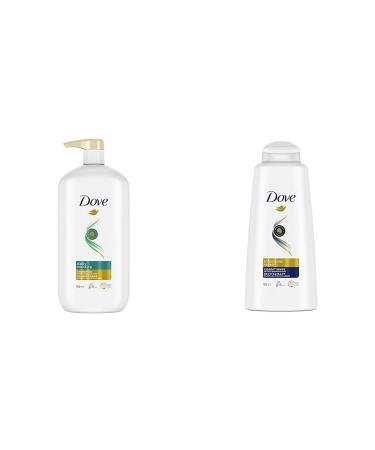Dove Daily Moisture Shampoo (950 ml) + Dove Intensive Repair Conditioner (750 ml) 950 ml (Pack of 1) Daily Moisture + Repair Conditioner