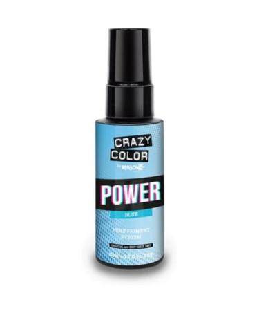 Crazy Color Blue Power Pigments | Ultra Concentrated Pigments, Custom Toner & Semi-Permanent Hair Dye from Home | Vegan Formula | Bleach & Ammonia Free | 50ml
