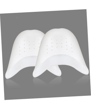 NOLITOY Pointed Toe High Heels - 1 Pair Silicone Gel Toe Protectors for Women - Dance Pointe Shoe Pads - White, Medium - Buy Online on GoSupps.com