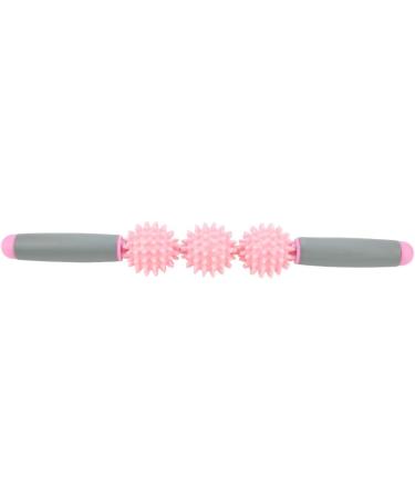 Capormory Fascia Muscle Roller - Pressure Point Massage Roller & Yoga Stick | Hand-Held Body Massager for Back Arms Legs - Pink - Buy Online on GoSupps.com