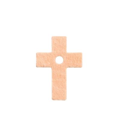 Soft Woven Felt Cross Pads x12 | 100% Cotton Corn & Toe Protector