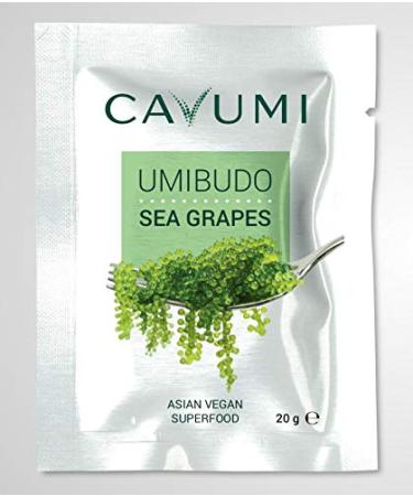 CAVUMI Sea Grapes 20g - Crunchy Seaweed Snack | Umibudo Green Caviar for International Shipping - Buy Online on GoSupps.com