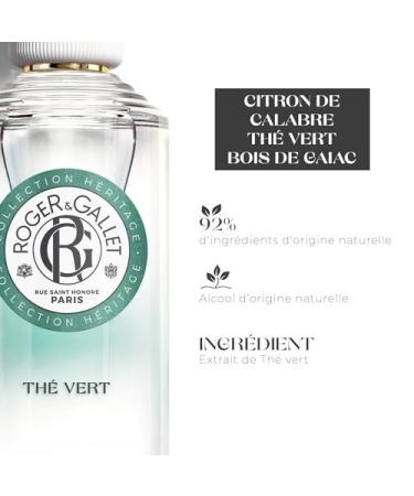 ROGER & GALLET | Fragrant Water Body Spray for Women | TH VERT - Green Tea 3.3 oz - Buy Online on GoSupps.com