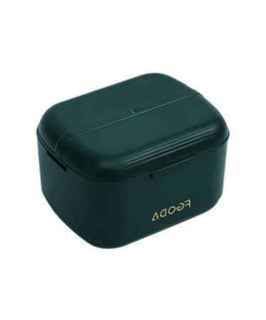 NRVTRE Dental prosthesis bath box Storage box Artificial teeth with hanging mains container Braces organizer dental care tool mini container dental devices are portable with