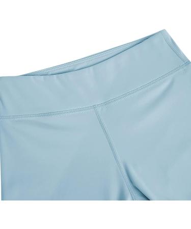 Girls High Rise Light Blue Active Leggings | Kids Gym Workout Yoga Pant 9-10 Years - Buy Online on GoSupps.com
