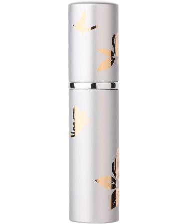 10ml Aluminum Perfume Spray Bottle Flower Pattern Atomizer for Perfume Toner Serum (Silver) - Buy Online on GoSupps.com