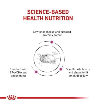 ROYAL CANIN Veterinary Renal Small Dogs | Pack of 3 | 3 x 500 g | Complete dietetic food for adult dogs | May help support renal function - Buy Online on GoSupps.com
