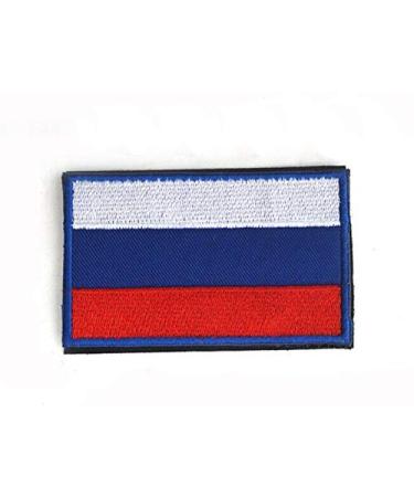Patch Nation Russia Russian Flag Embroidered Airsoft Velcro Patch