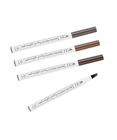 FOMIYES 4pcs Waterproof Brow Pencil Eyebrow Pencil for Women Miss Eyebrow Powder Water Proof 1 count (Pack of 1) As Shown