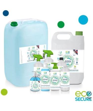 EcoSecure Alcohol-Free Hand Sanitizer Gel 1L - Kills 99.99% Bacteria & Viruses - Ideal for Schools, Hospitals, Home & Office - Made in UK - Up to 6 Hour Protection - 1 Pack - Buy Online on GoSupps.com
