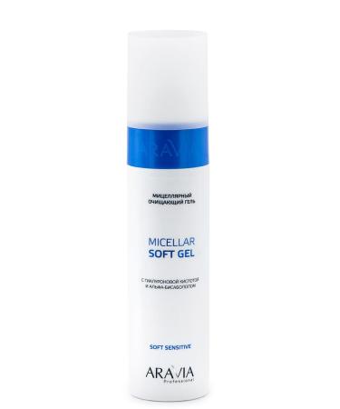 ARAVIA Micellar cleansing gel with hyaluronic acid and alpha-bisabolol 250 ml 8.5 Fl Oz