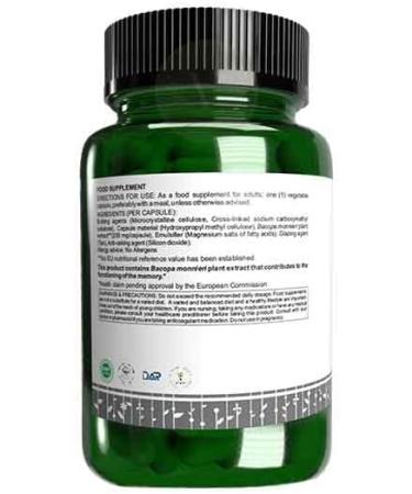 Apex Brahmi Memory and concentration Vegan food supplement Ayurvedic 60 capsules - Buy Online on GoSupps.com