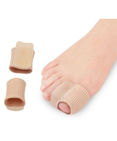 Silicone Toe Bandages (4 Pack) - Gel Spreader for Hammer Toe & Hallux Valgus Correction | Overlapping Toes Separator - Buy Online on GoSupps.com